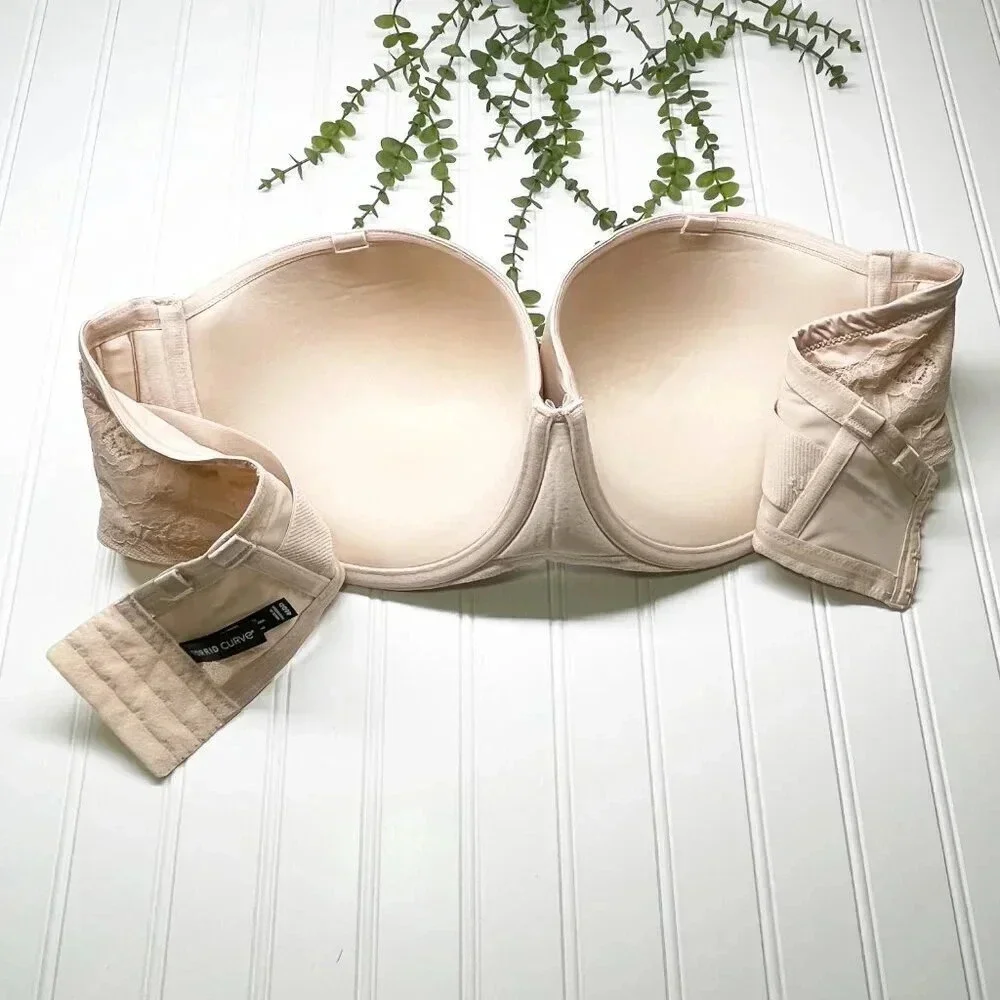 Torrid Tan Beige Push Up Strapless Bra - NO STRAPS INCLUDED - Women's Size 46DD